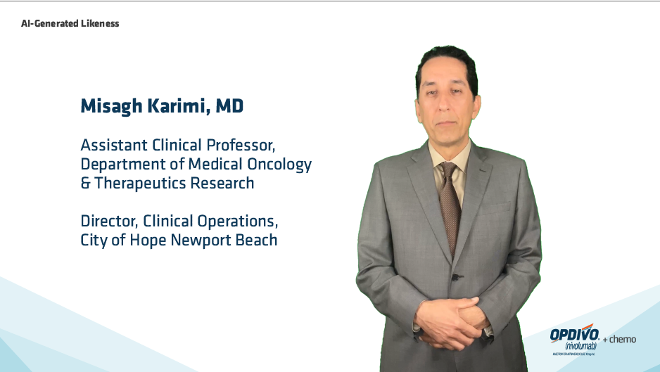 OPDIVO® (nivolumab) + chemotherapy dosing in mUGI cancers, video